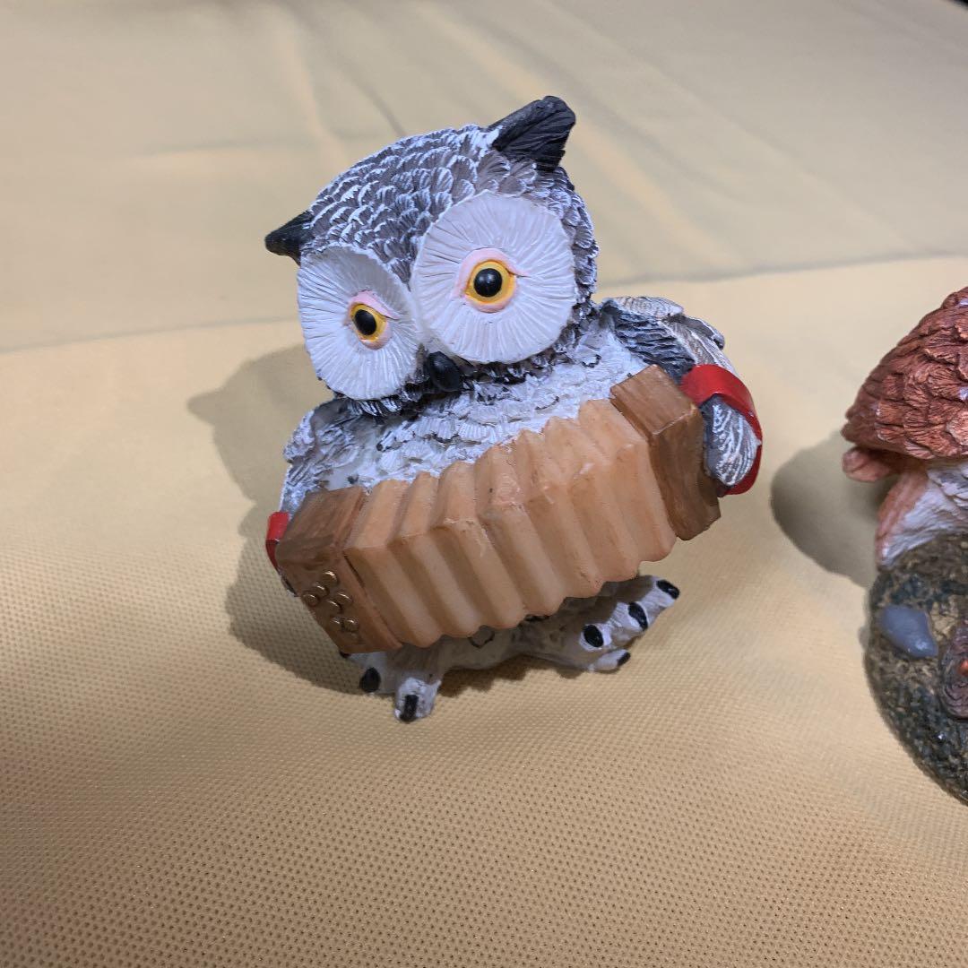ふくろうさん達の置き物
