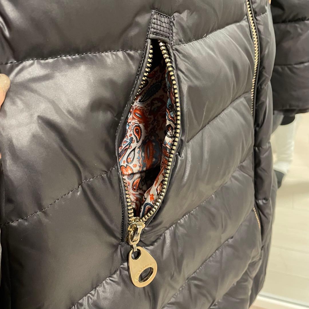 【美品】SKINNWILLE リアルファー付ダウンコート M ブラック ロシア製