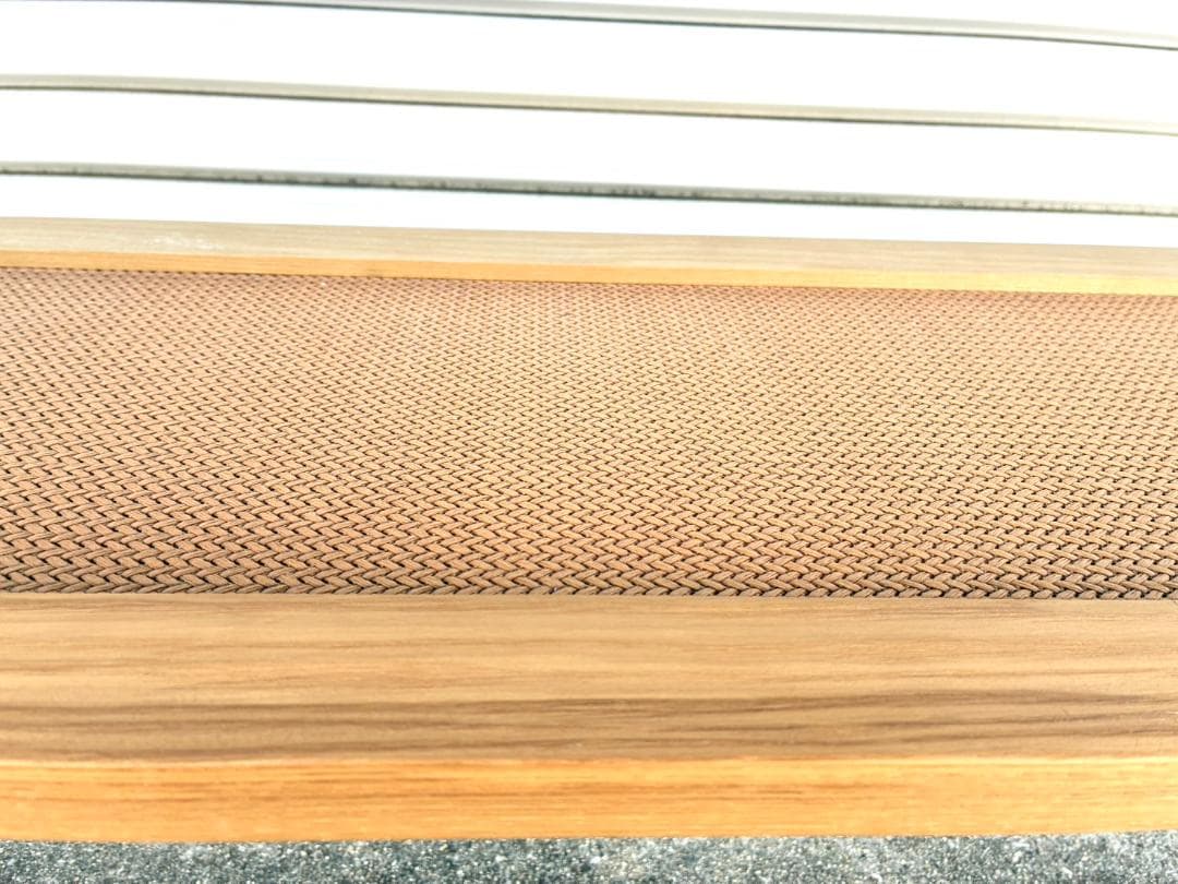 【美品】NAGANO INTERIOR センターテーブル ガラス 天然木