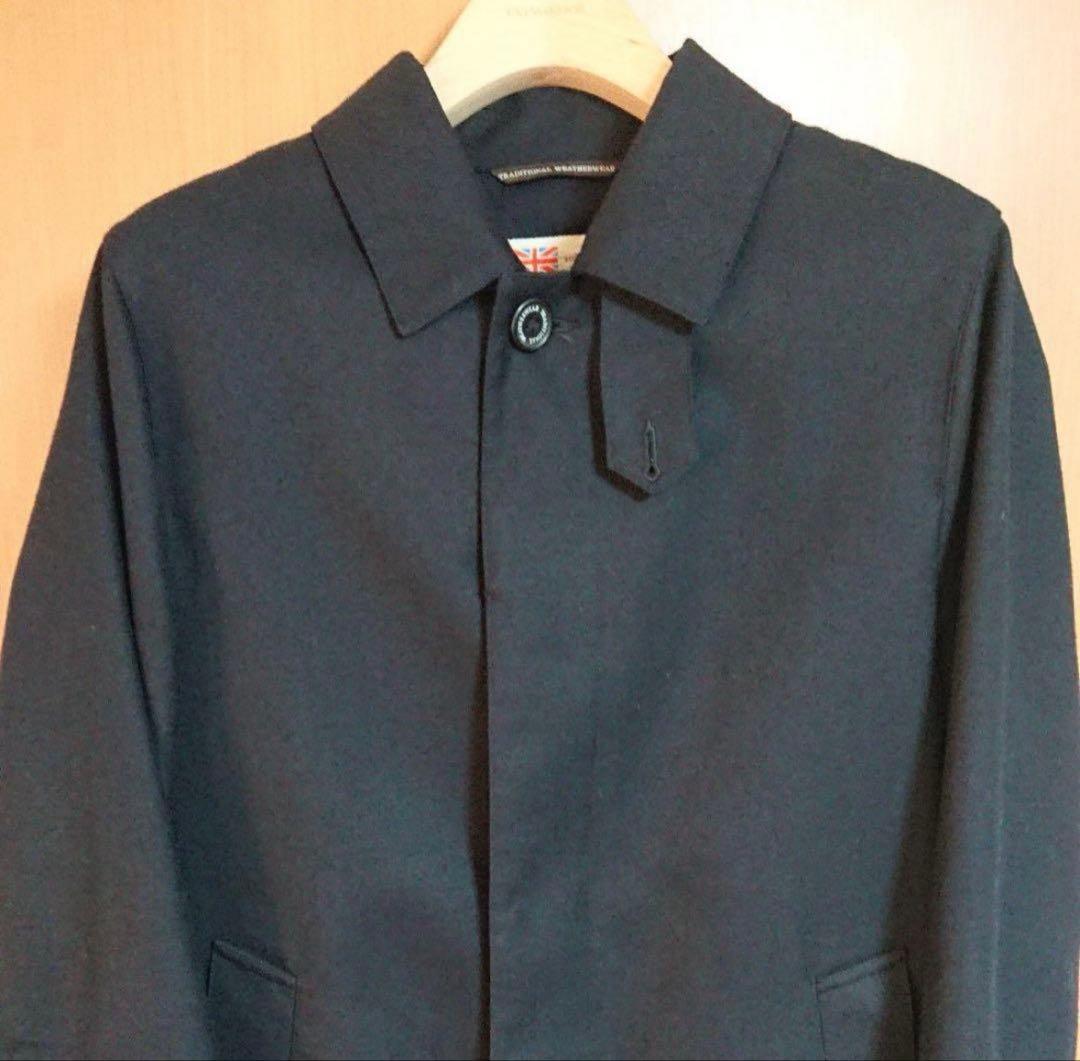 Traditional Weatherwearステンカラーコート　ダークネイビー