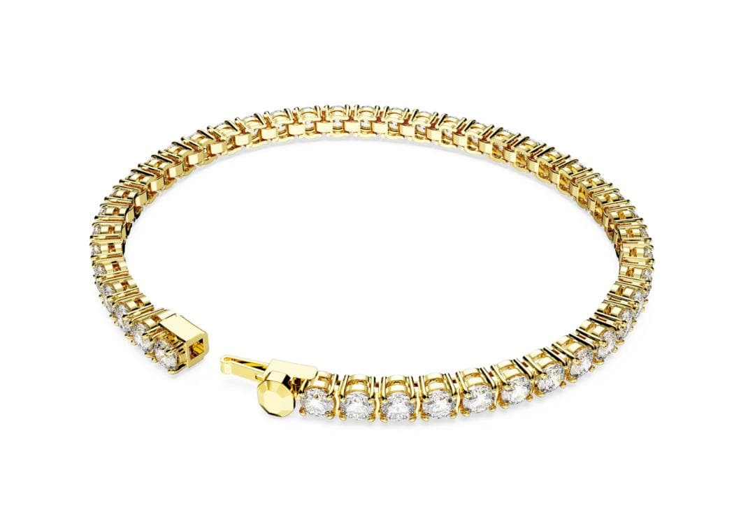 トトロ　スワロフスキー Matrix Tennis ゴールドブレスレットM