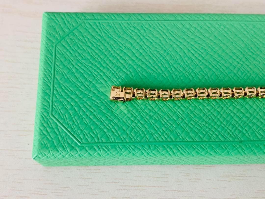 トトロ　スワロフスキー Matrix Tennis ゴールドブレスレットM