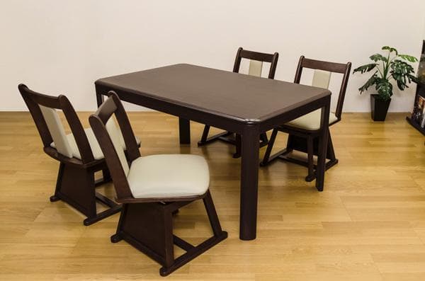 《新品・送料無料》ダイニングコタツ　135×85　長方形　掛け布団セット