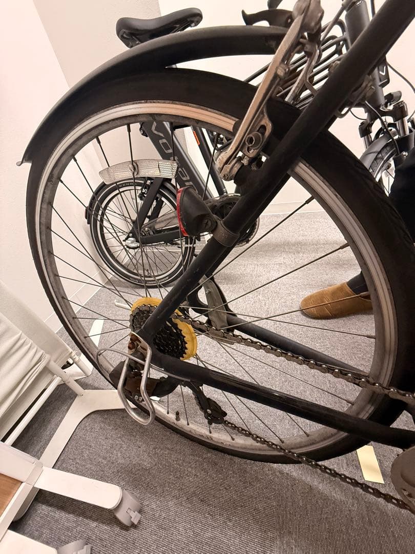 Asahi製クロスバイクWEEKEND BIKES 2019年 黒 前カゴ付