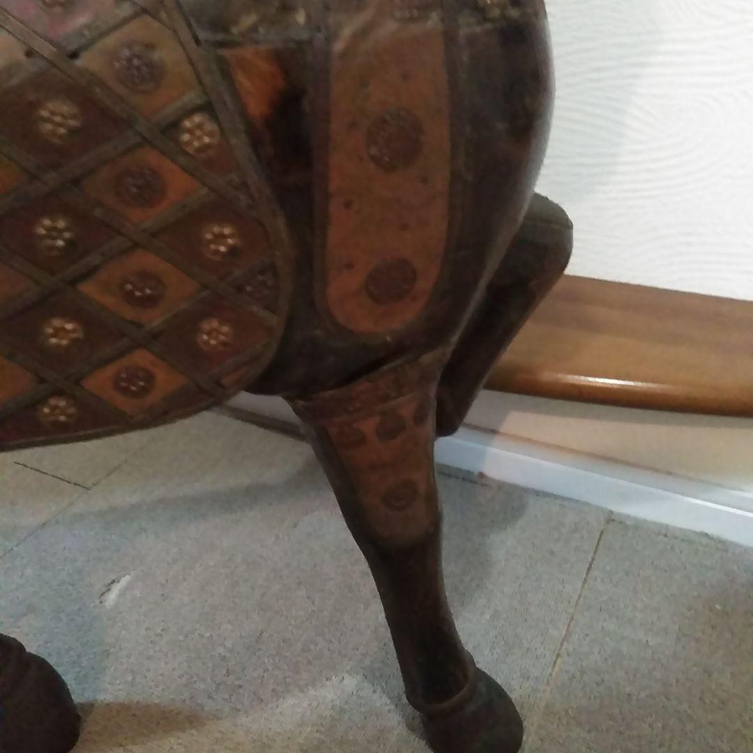 木製　馬の置物　アンティークインテリア