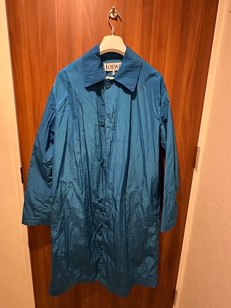 さ*わ様 LOEWE トレンチコート 青 新品タグ付き