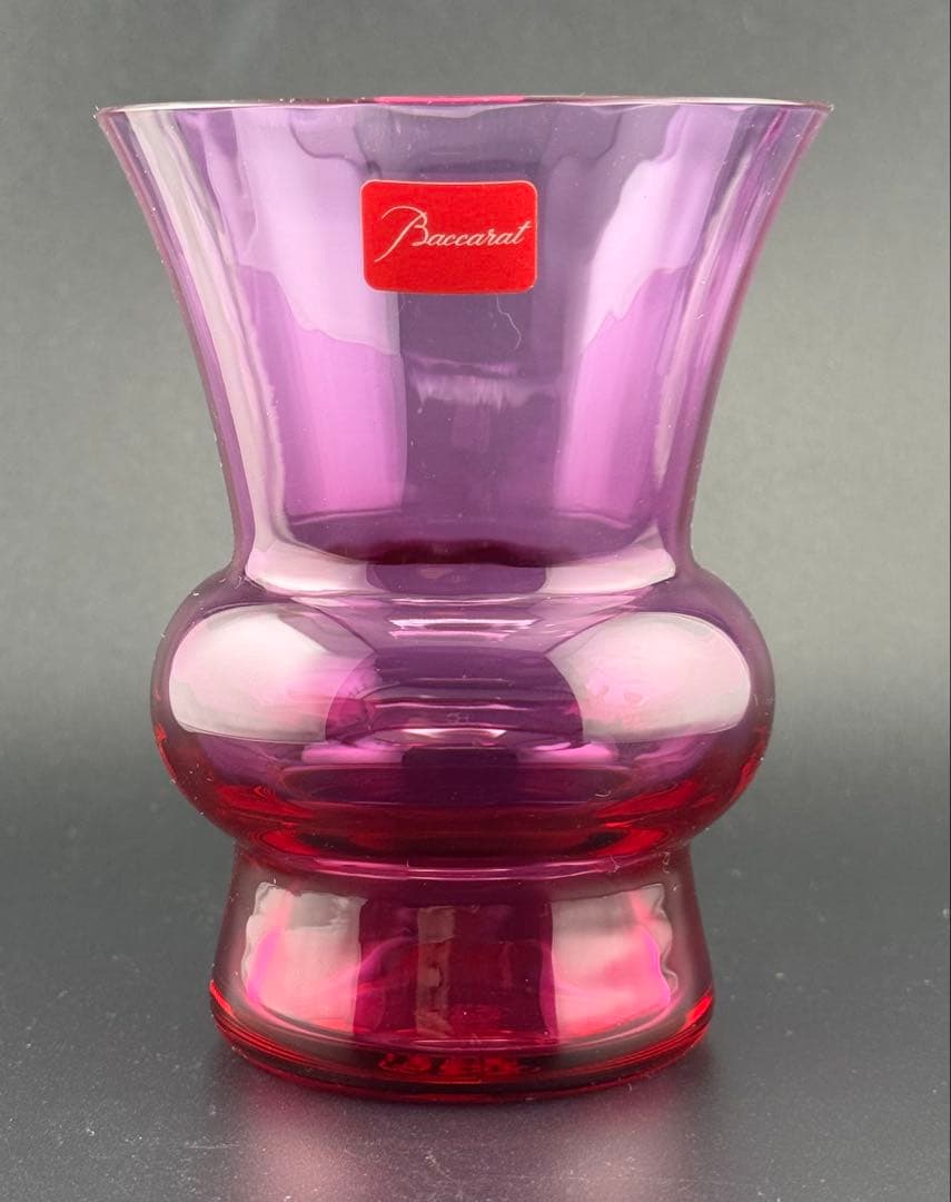 【新品】Bacarrat シャルダンピオニー レッド フラワーベース