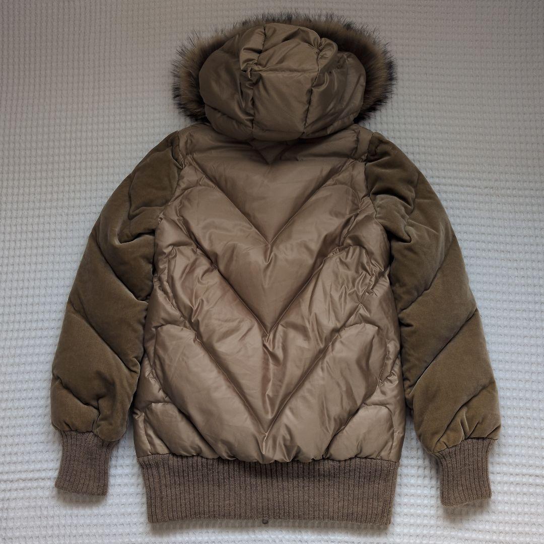 ツモリチサト　ベロア＆シルク異素材ダウンリバーシブルコート　Ｍサイズ