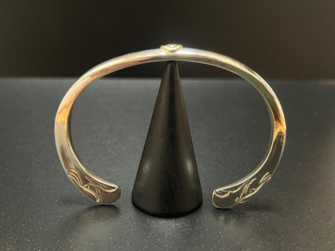 ゴローズ goro's K18メタル付 顔バングル OLD