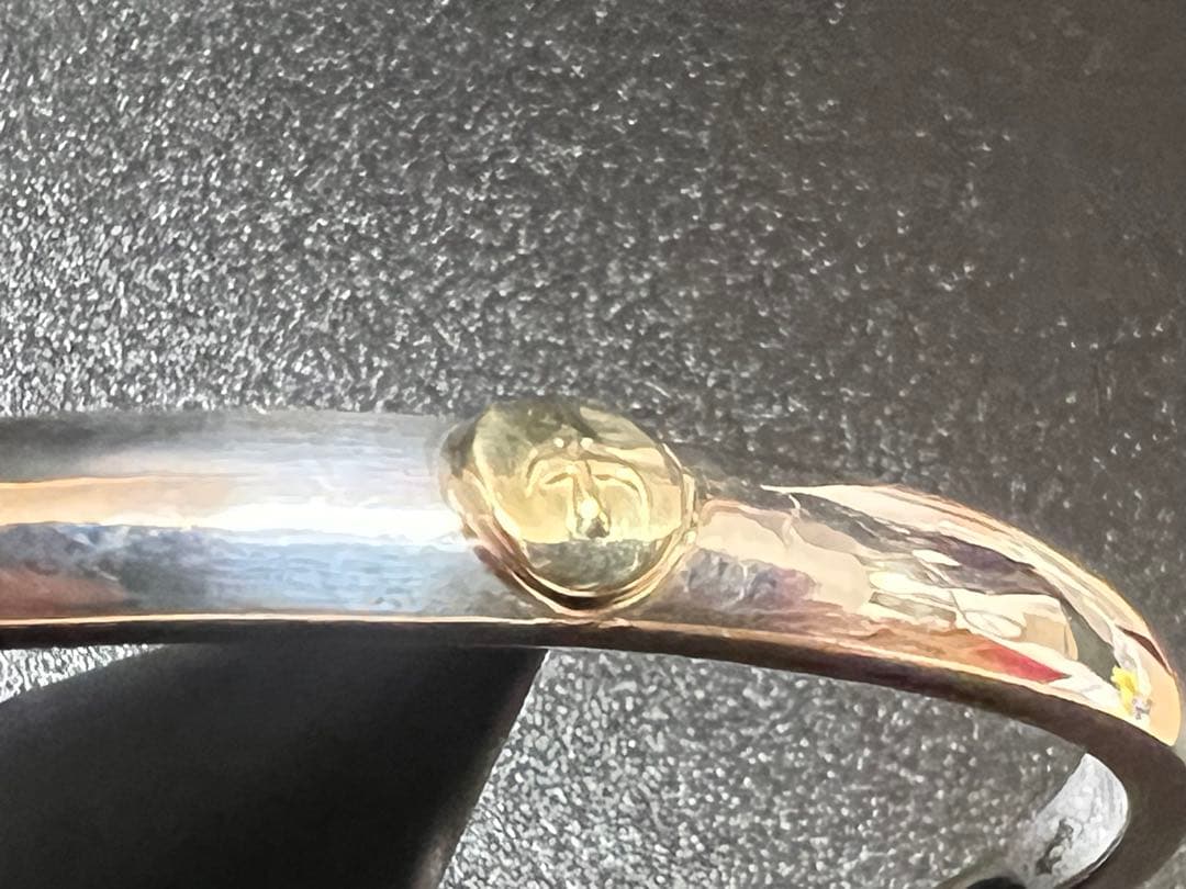 ゴローズ goro's K18メタル付 顔バングル OLD