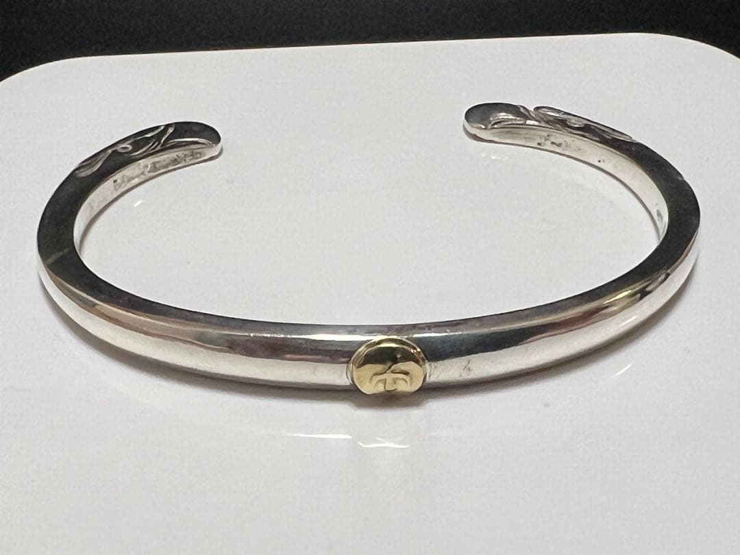 ゴローズ goro's K18メタル付 顔バングル OLD