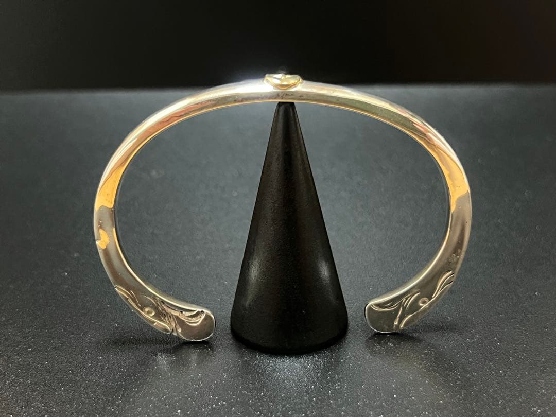 ゴローズ goro's K18メタル付 顔バングル OLD