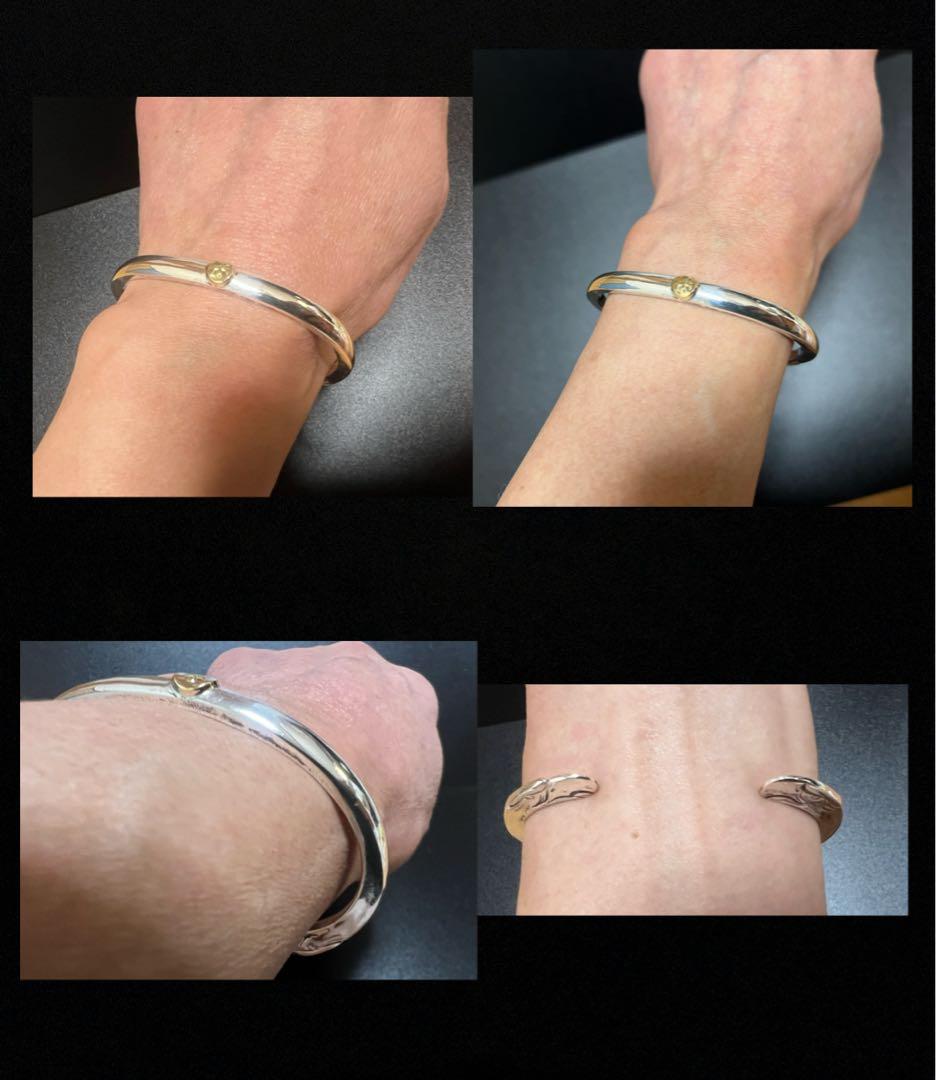 ゴローズ goro's K18メタル付 顔バングル OLD