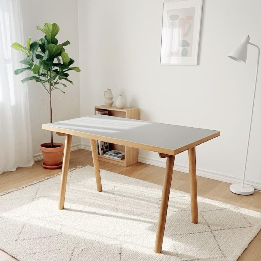 ダイニングテーブル　メラミングレー　1200W　ワークデスク