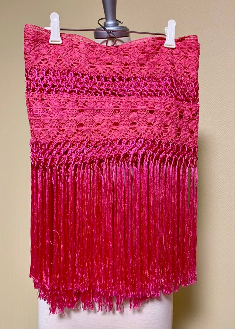 フラメンコ衣装　ソニアジョーンズパンダポリージョ　シージョ　ピンク