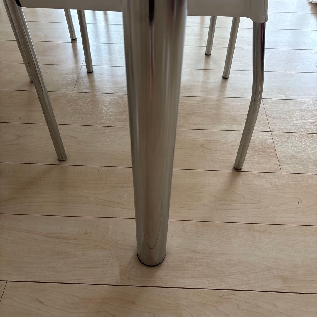 専用です！！！⚠️ ダイニングセット　ガラス ホワイト ダイニングテーブル