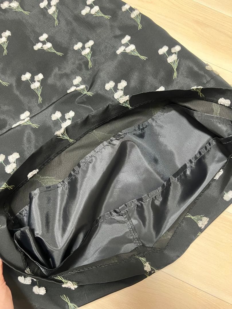 【専用】LOEFF ワタスゲジャガードコクーンスカート