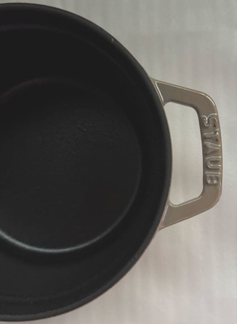 新品☆ピコ ココット ラウンド リネン 14cm 2個セット シリアルナンバー