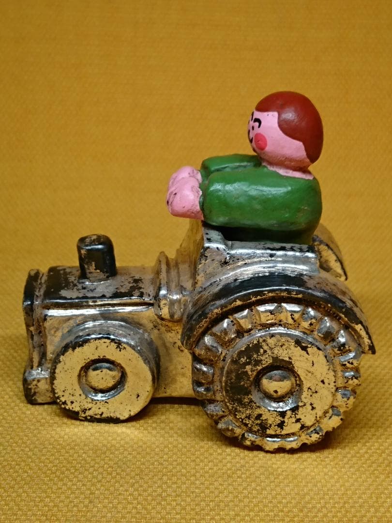 ビンテージ　人形　トラクター　欧州　置物　インテリア　工芸品　美術品　A2700