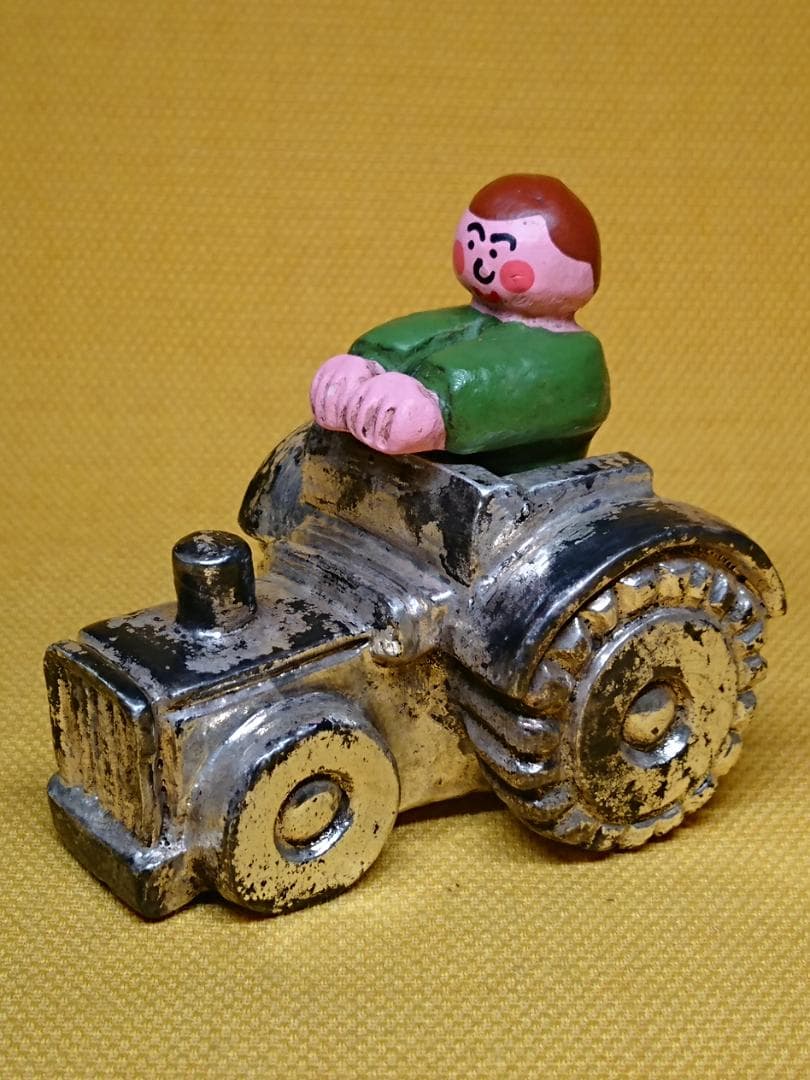 ビンテージ　人形　トラクター　欧州　置物　インテリア　工芸品　美術品　A2700