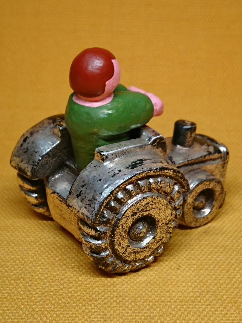 ビンテージ　人形　トラクター　欧州　置物　インテリア　工芸品　美術品　A2700