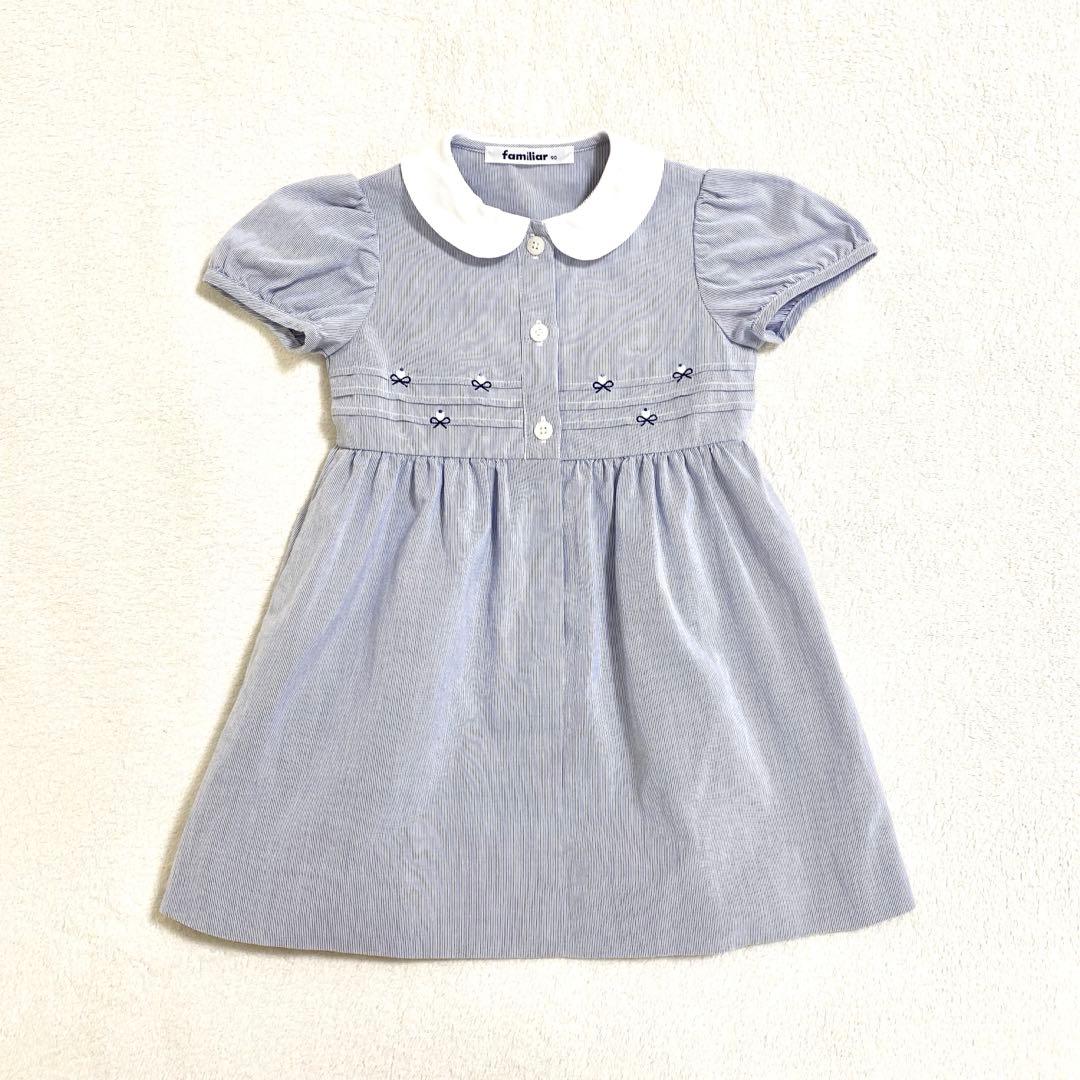★現行品★ familiar ファミリア 半袖 ワンピース フォーマル お受験