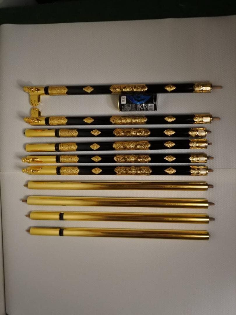 限定値下　総修復品　仏壇用の小柱　年代物の総修復品　木製　本金箔　2971