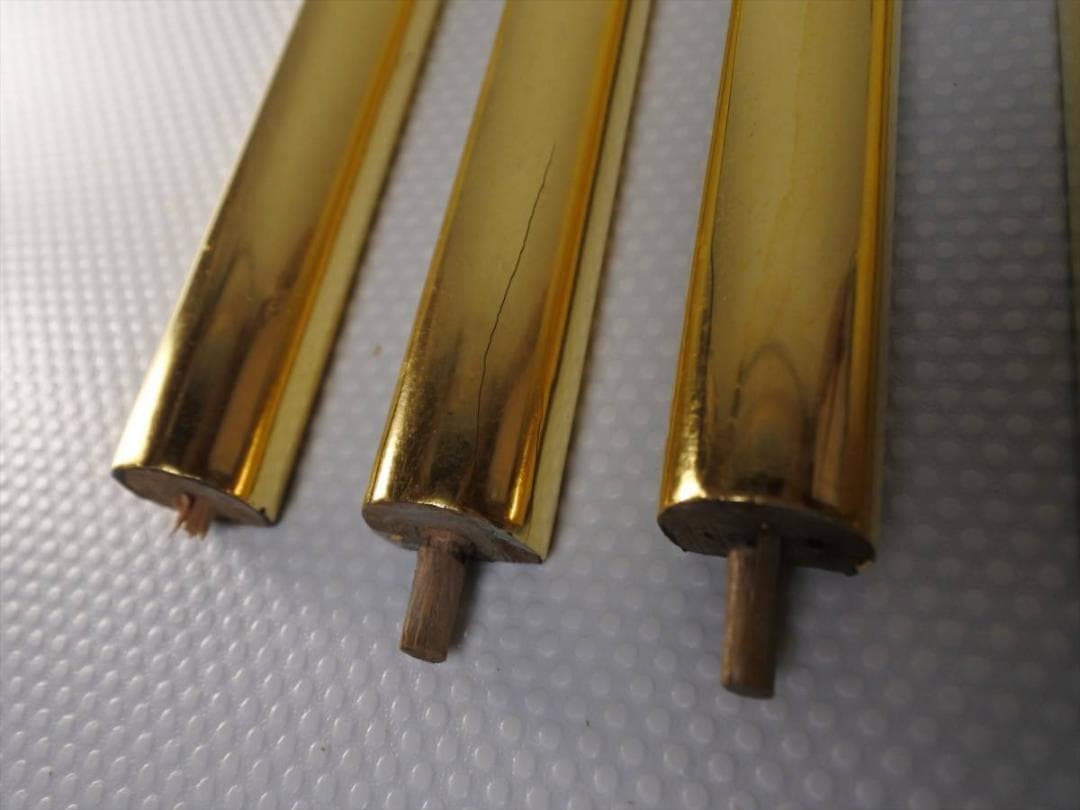 限定値下　総修復品　仏壇用の小柱　年代物の総修復品　木製　本金箔　2971