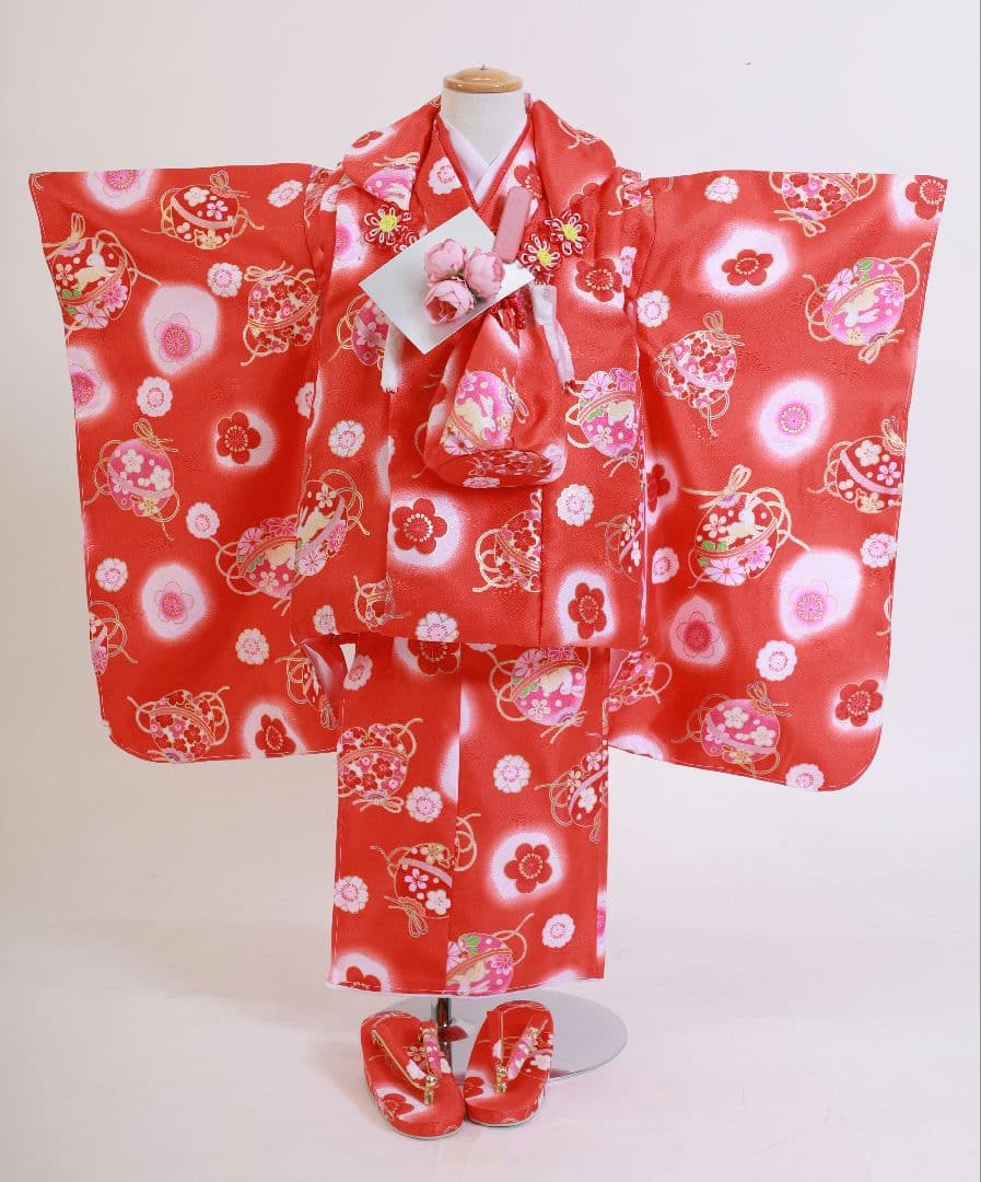 七五三○七五三着物○被布セット○着物セット○被布○着物○女の子○3歳○新品