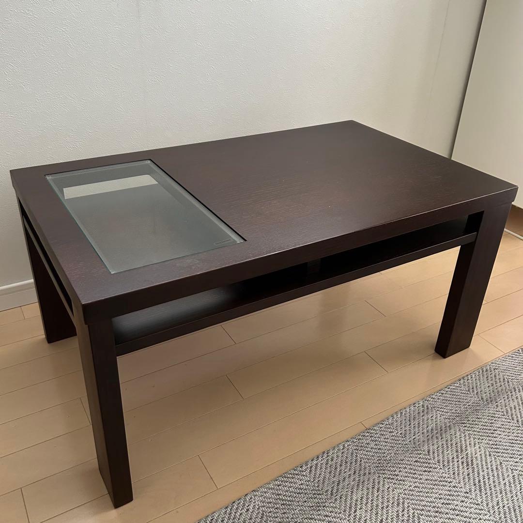 a.flat ガラス ローテーブル