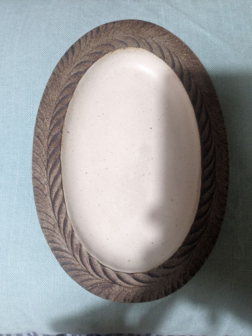 松塚裕子　レリーフ　オーバル皿
