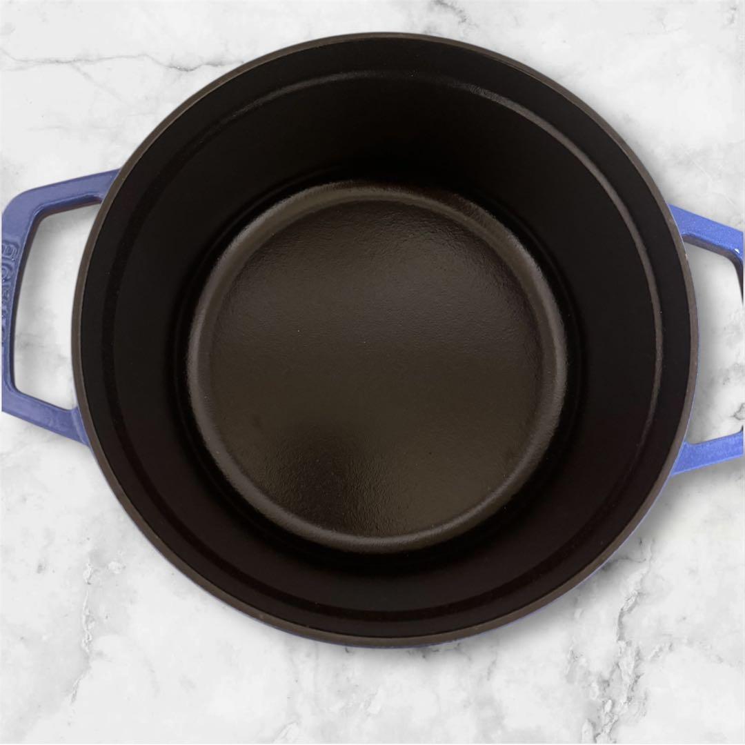 ストウブ　22 cmピコ・ココットラウンド　【限定色】　ブルーベリー