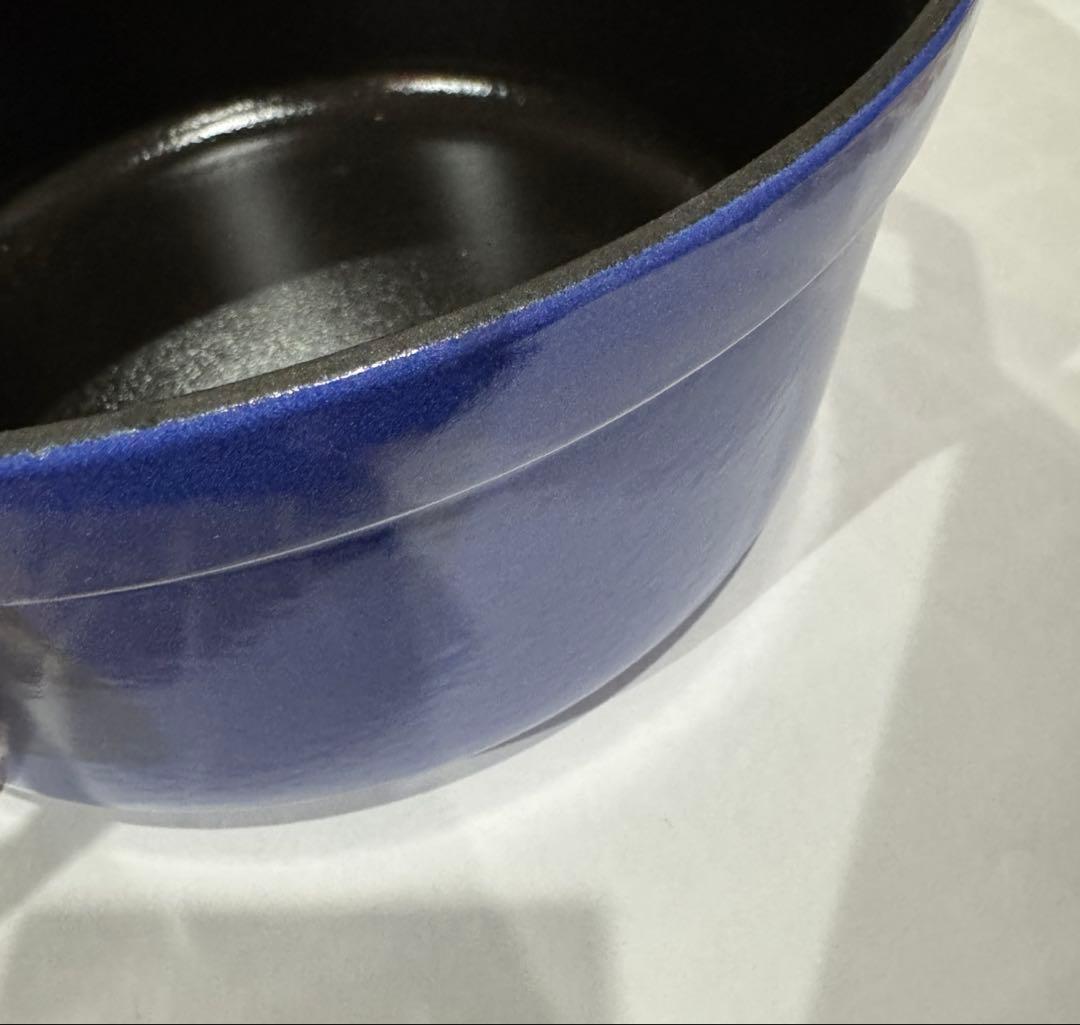 ストウブ　22 cmピコ・ココットラウンド　【限定色】　ブルーベリー