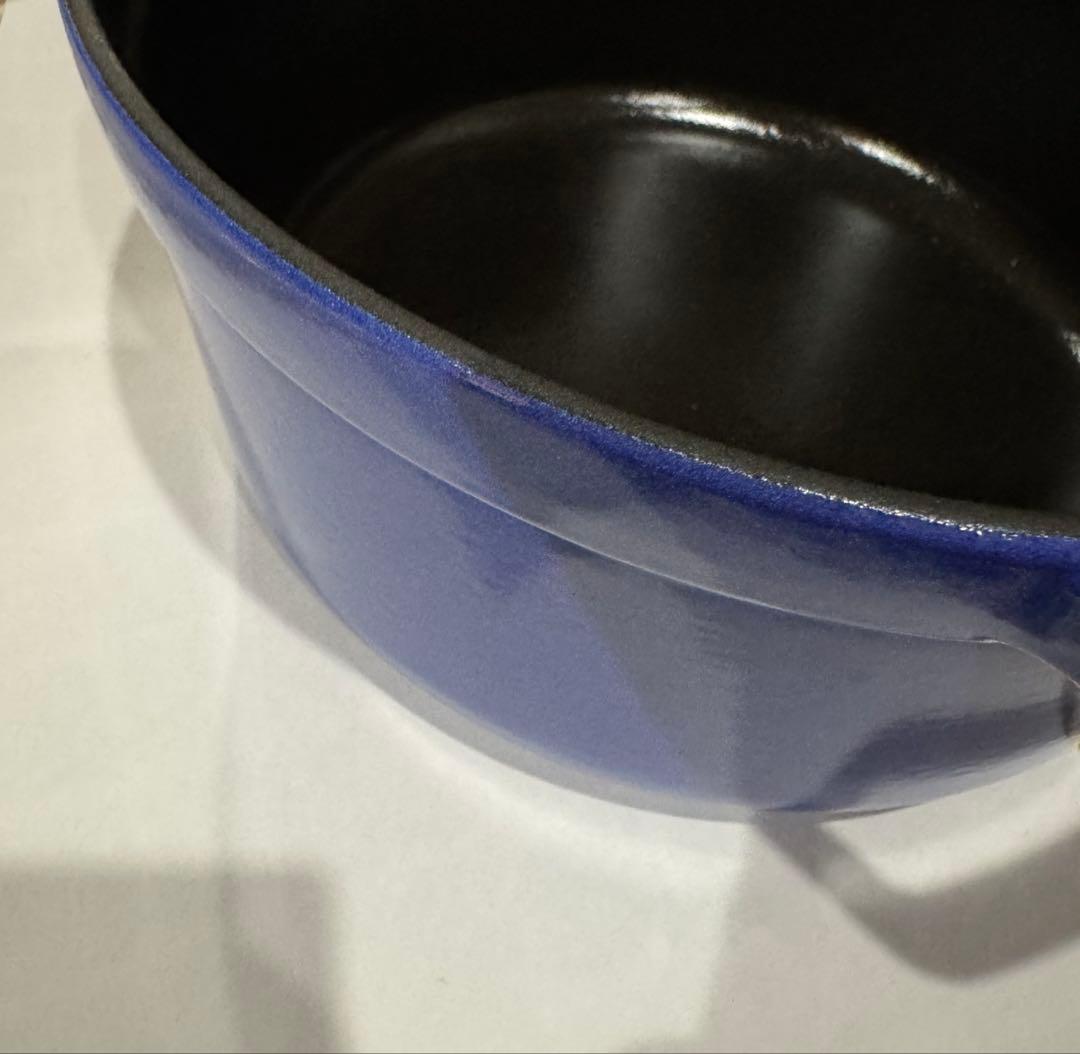 ストウブ　22 cmピコ・ココットラウンド　【限定色】　ブルーベリー