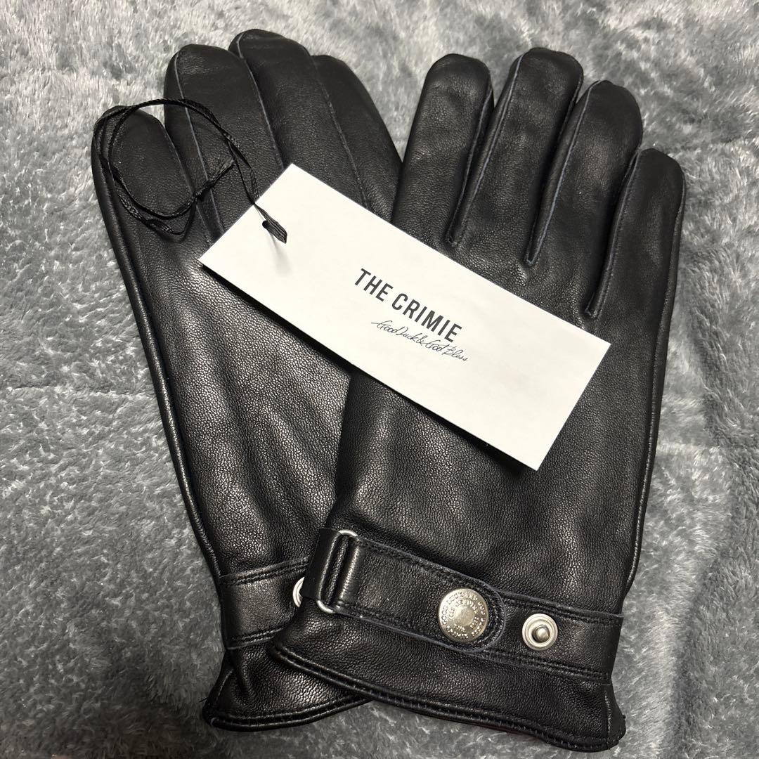 新品未使用　THE CRIMIE ブラックラムレザー手袋　 定価23,100円