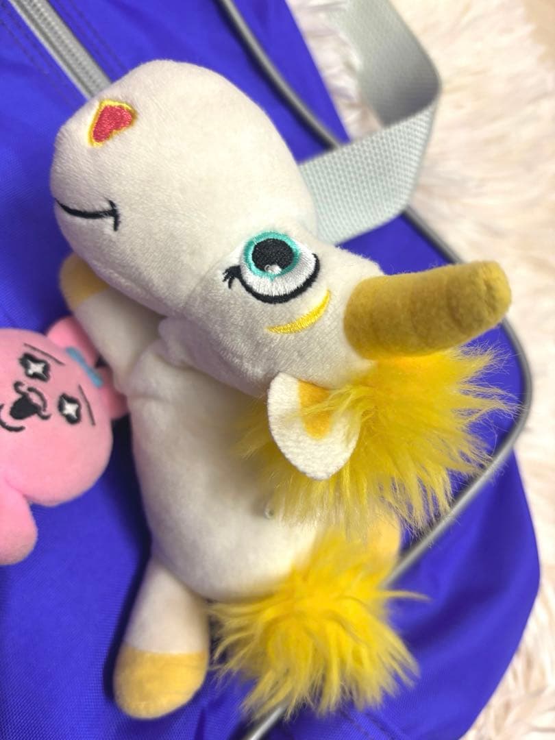 旧ワッペ　紫　キーホルダー付き