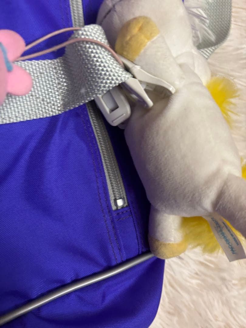 旧ワッペ　紫　キーホルダー付き