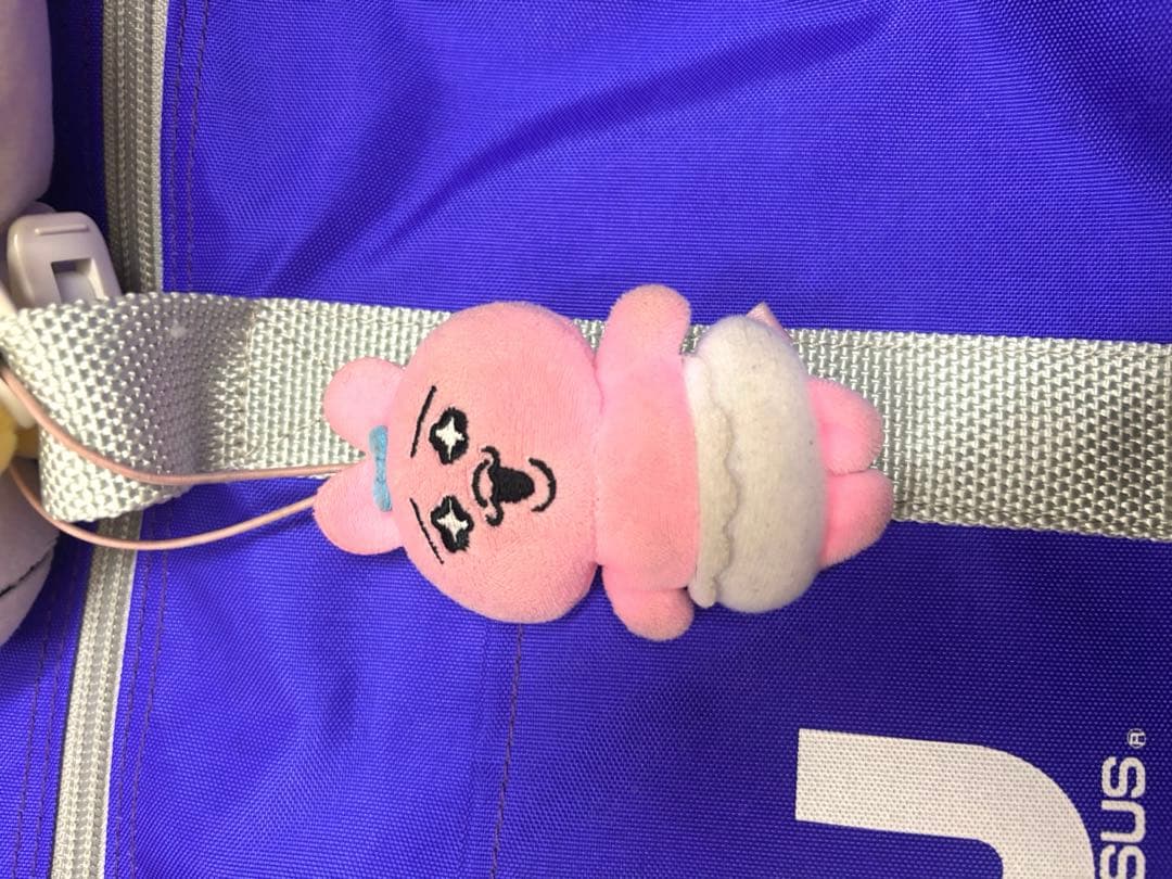 旧ワッペ　紫　キーホルダー付き