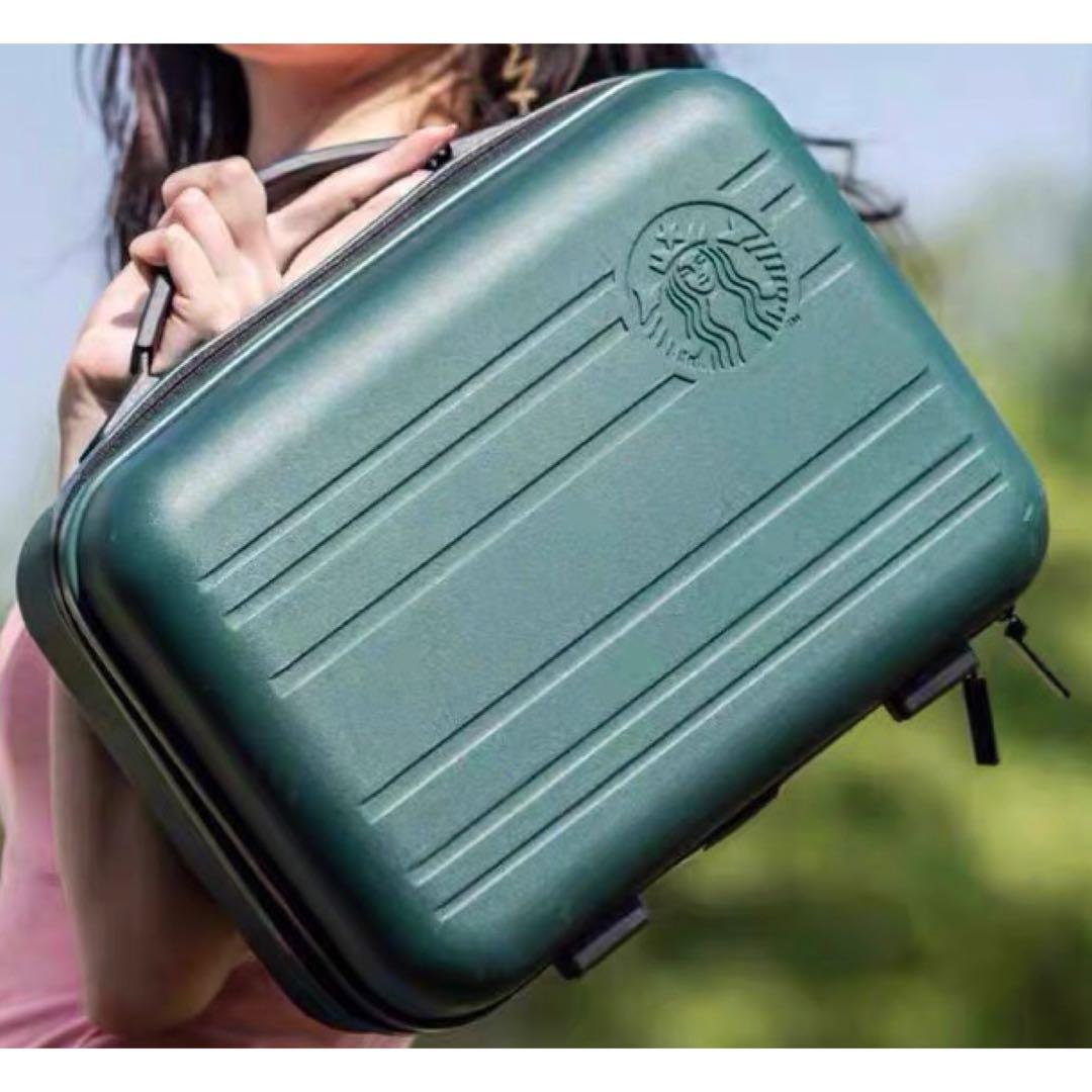 新品 未使用 非売品 スターバックス ミニ トランク グリーン 海外 スタバ