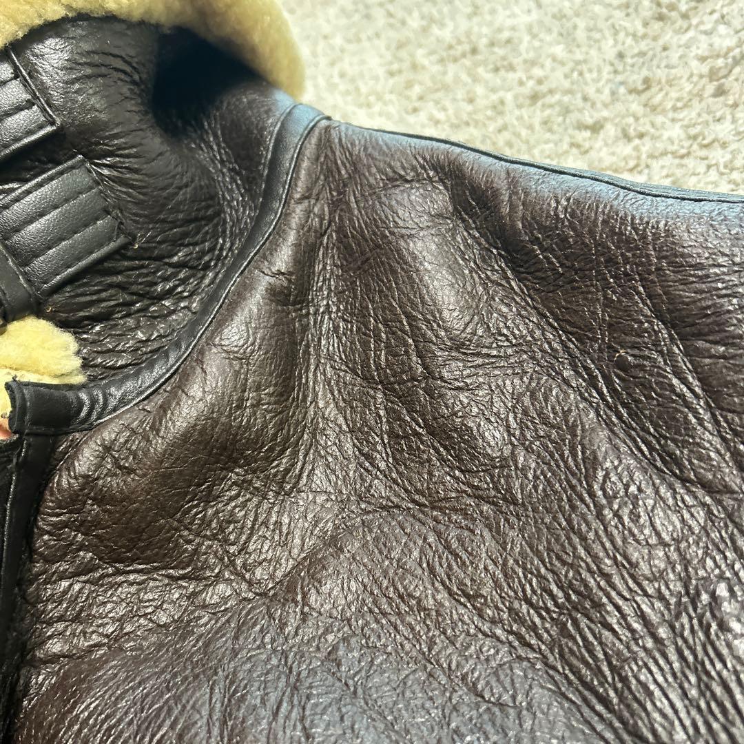 s*5様 美品 B-3 MA-1 リアルムートン フライトジャケット アウター