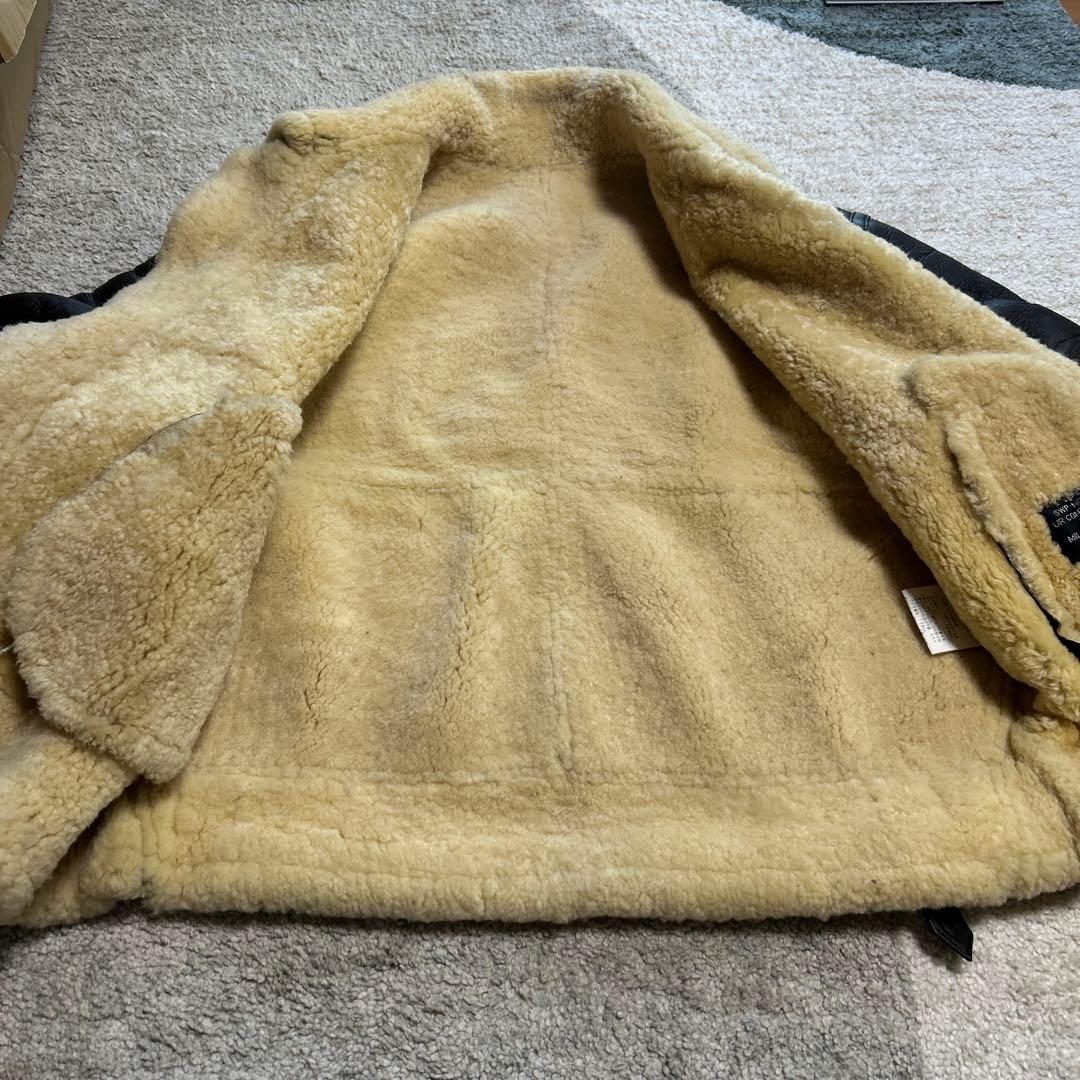 s*5様 美品 B-3 MA-1 リアルムートン フライトジャケット アウター