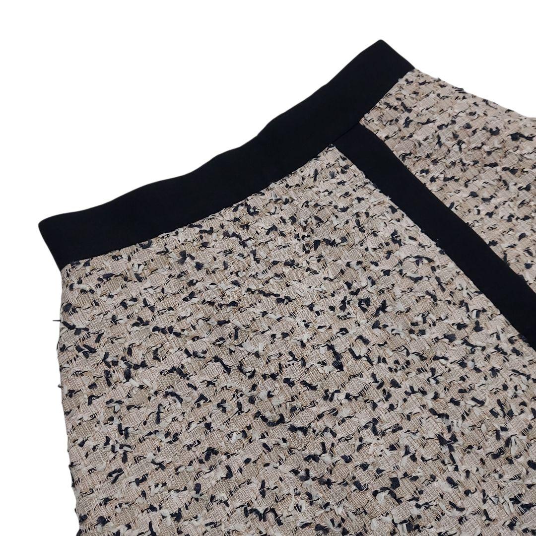 美品✨ FOXEY　 フォクシー ツイードラップスカート ベージュ　38 М