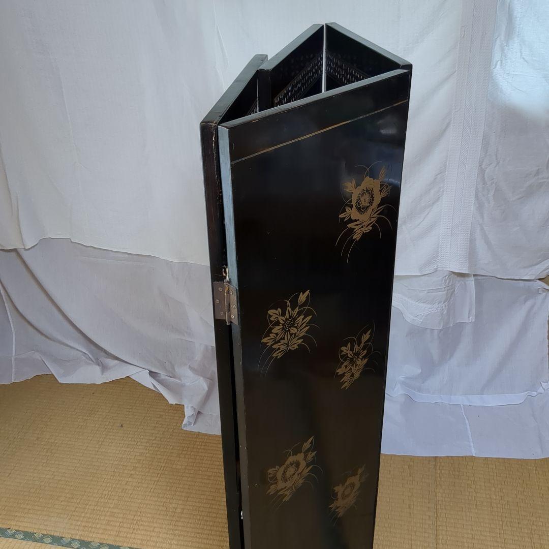 中国美術の螺鈿細工、 ４つ折り衝立