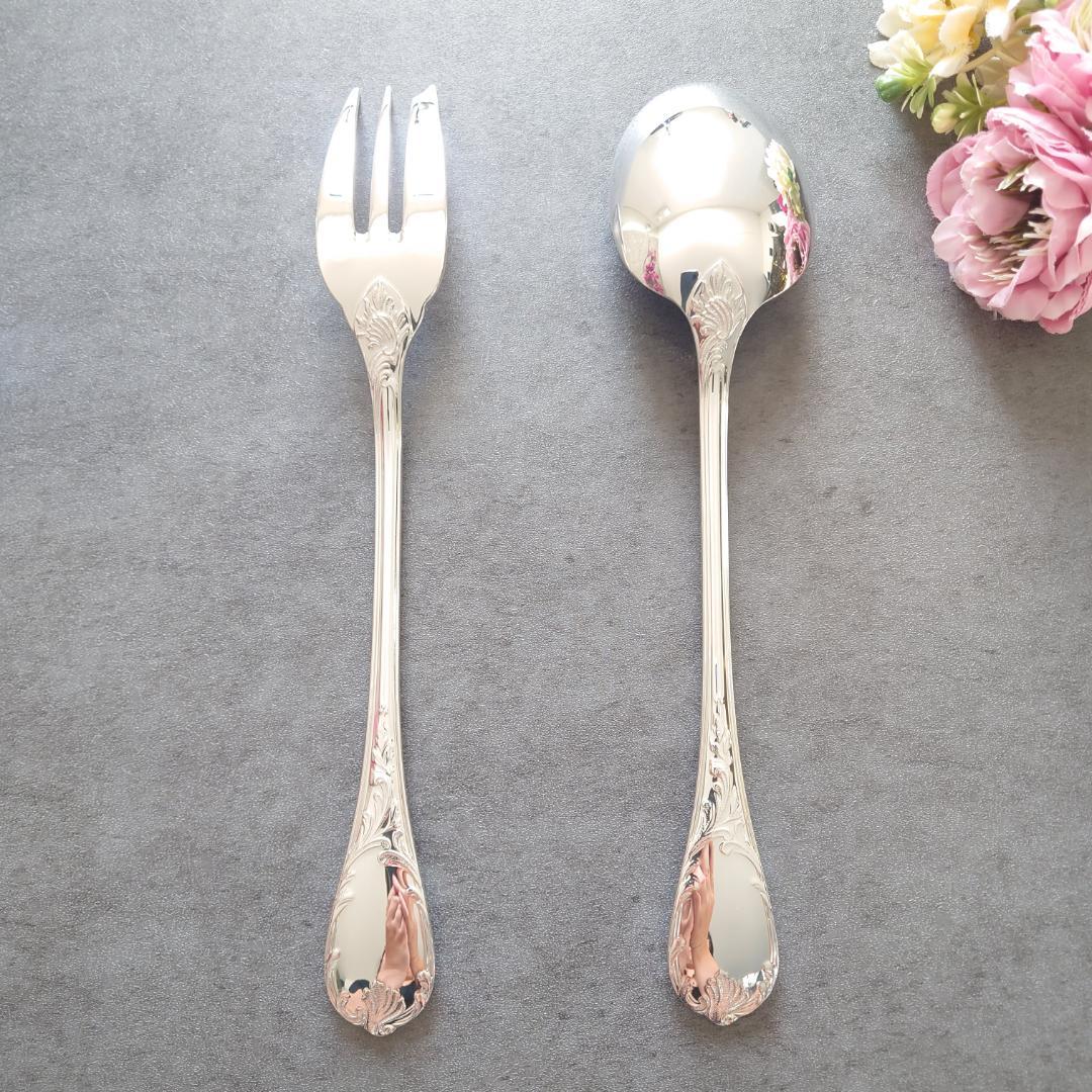 極美品 クリストフル マルリー サービングフォーク サービングスプーン