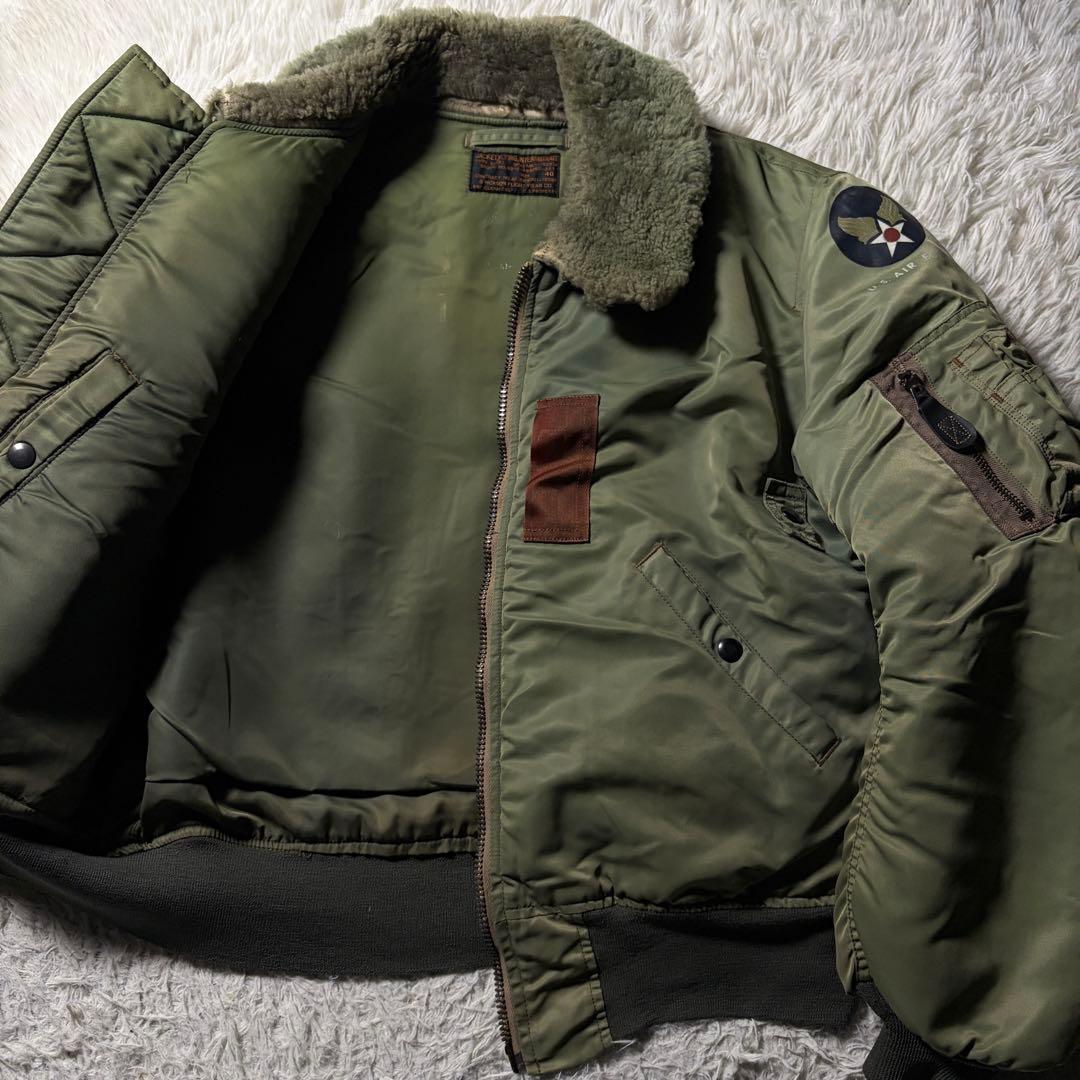 雰囲気抜群■バズリクソンズ　フライトジャケット　B-15D セージグリーン 40