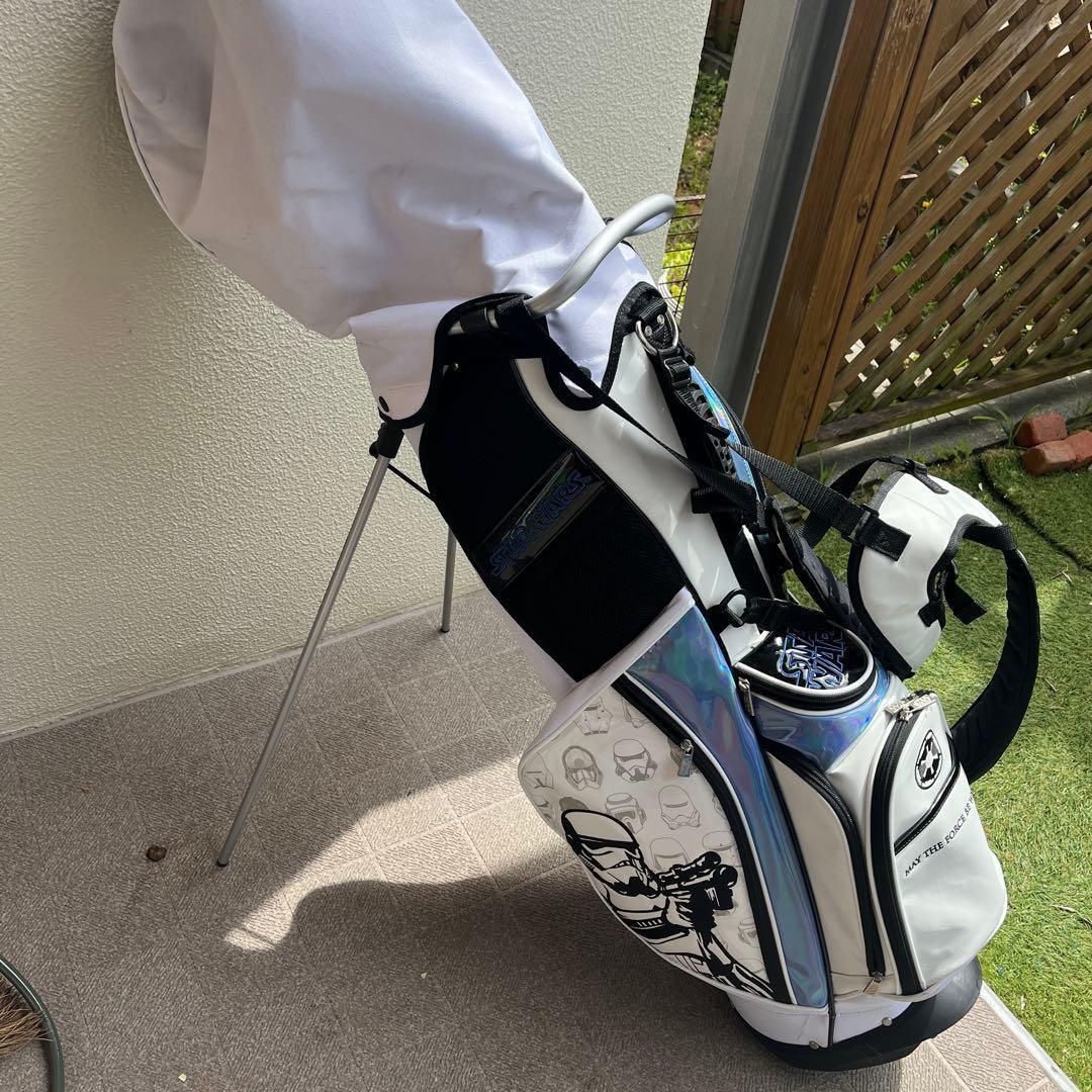 スターウォーズ キャディバッグ 9型 スタンド ホワイト