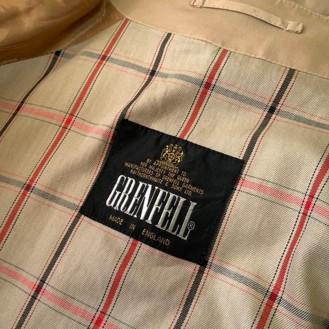 GRENFELL グレンフェル 黒タグ トレンチコート 42 英国製
