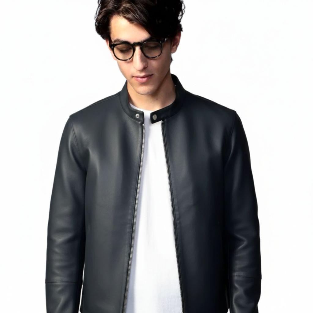 DENIM × TOMORROWLAND ラムレザーシングルライダースジャケット