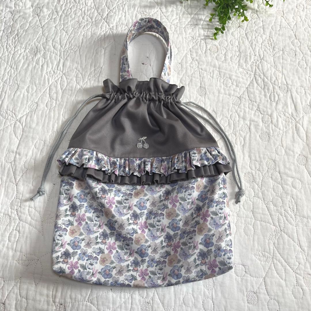 絵本袋　手提げ袋　シューズ袋　3点　シンクオブミーグレイッシュ　入園入学セット