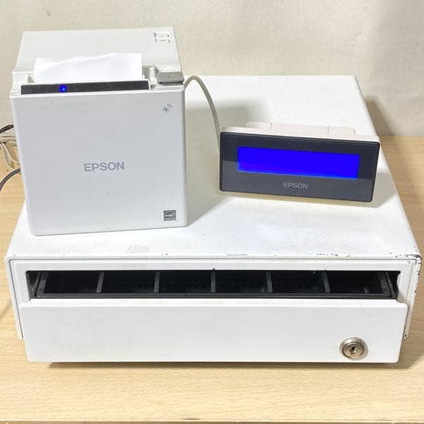 EPSON TM-m30 レシートプリンター ドロアー・ディスプレイ付き